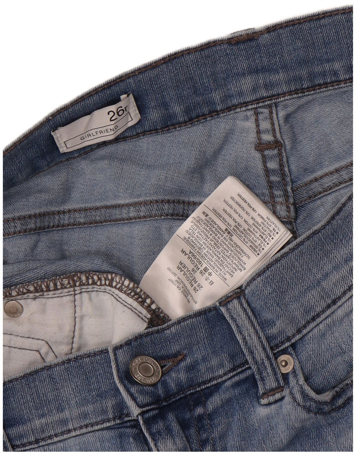 Gap Womens Girlfriend Slim Jeans W26 L29 Blue Cotton
