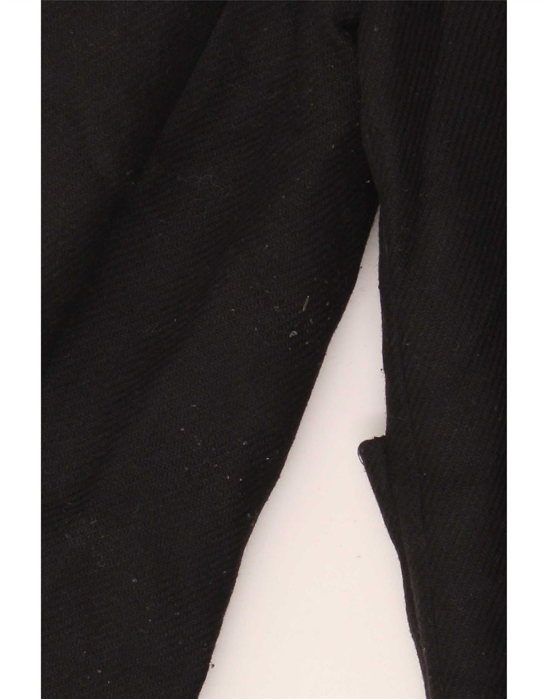 Zara Manteau surdimensionné à capuche pour femme UK 10 Petite laine noire