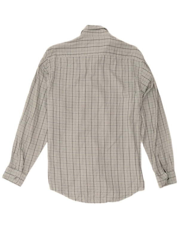 Trussardi Mens Shirt Medium Grey Check