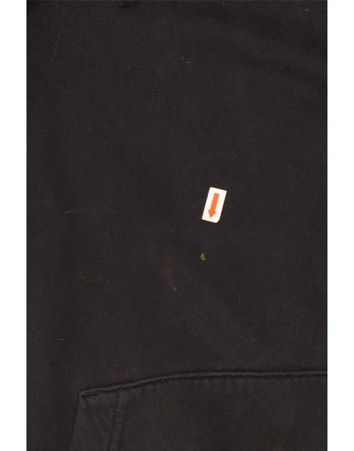 Nike Mens Hoodie Jumper Large Black Cotton