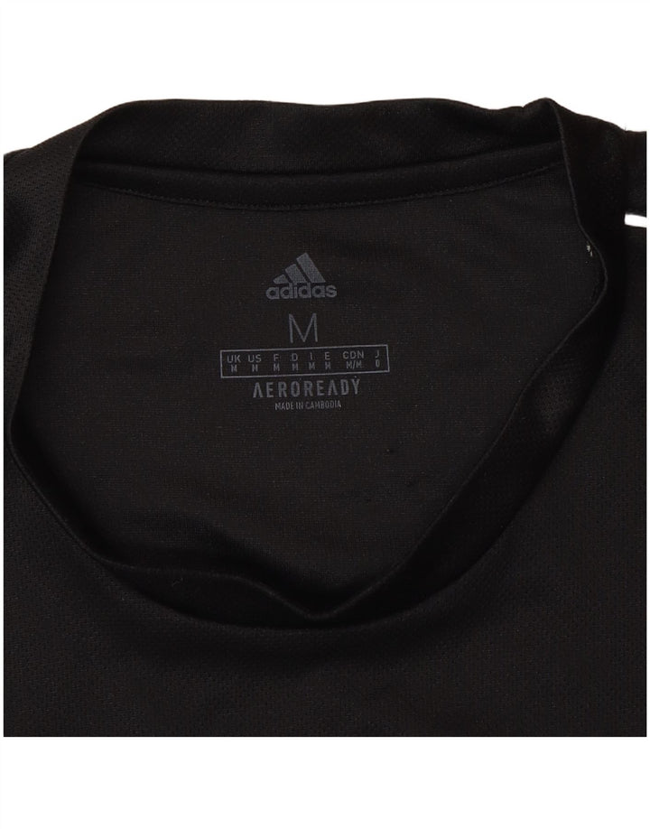 Adidas Herre Aeroready T-Shirt Top Medium Sort