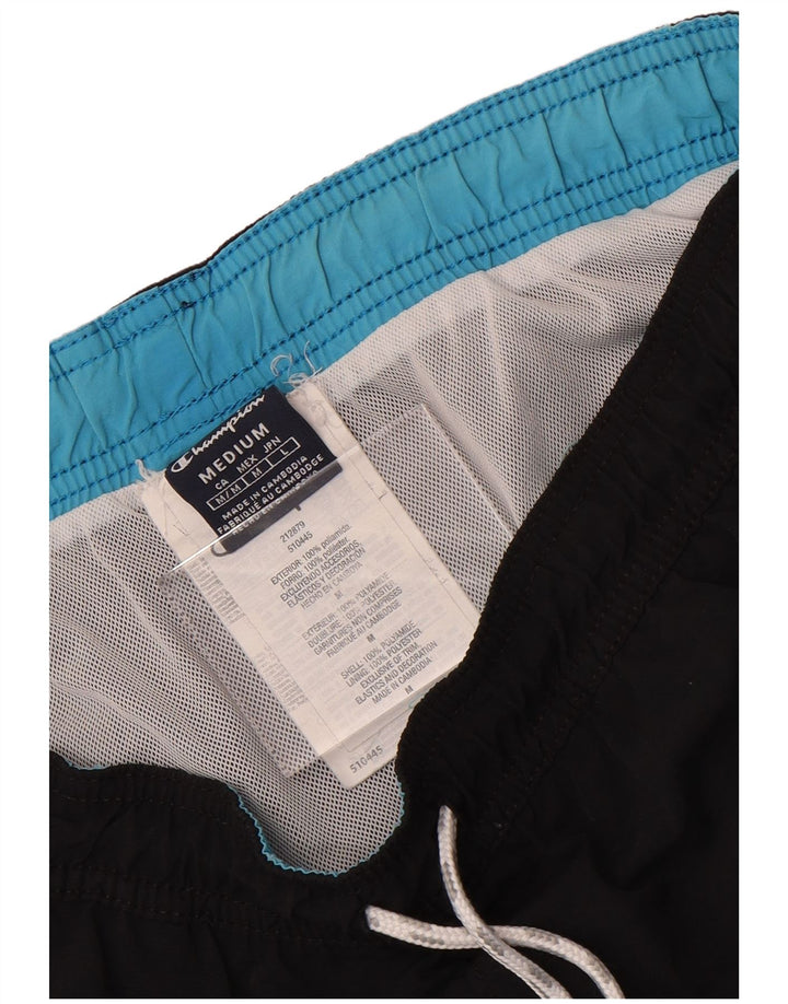 Champion Herre grafiske svømmeshorts Medium Sort Polyamid