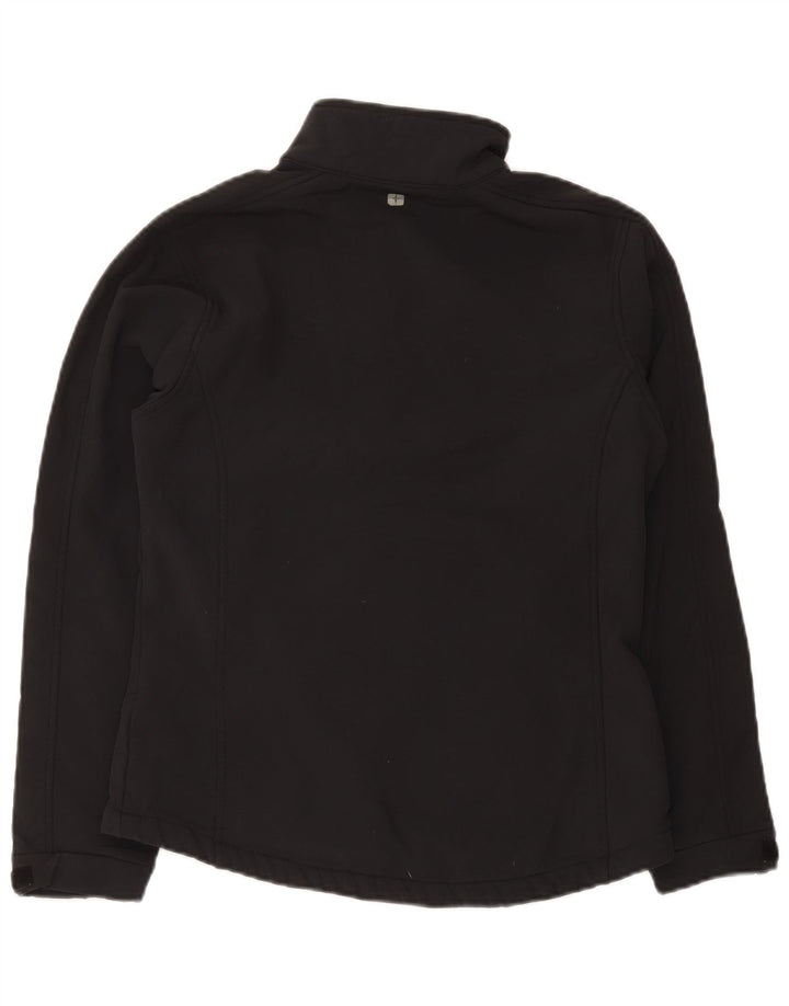 Mountain Warehouse Womens Windbreaker Jacket UK 12 Medium Black Polyester