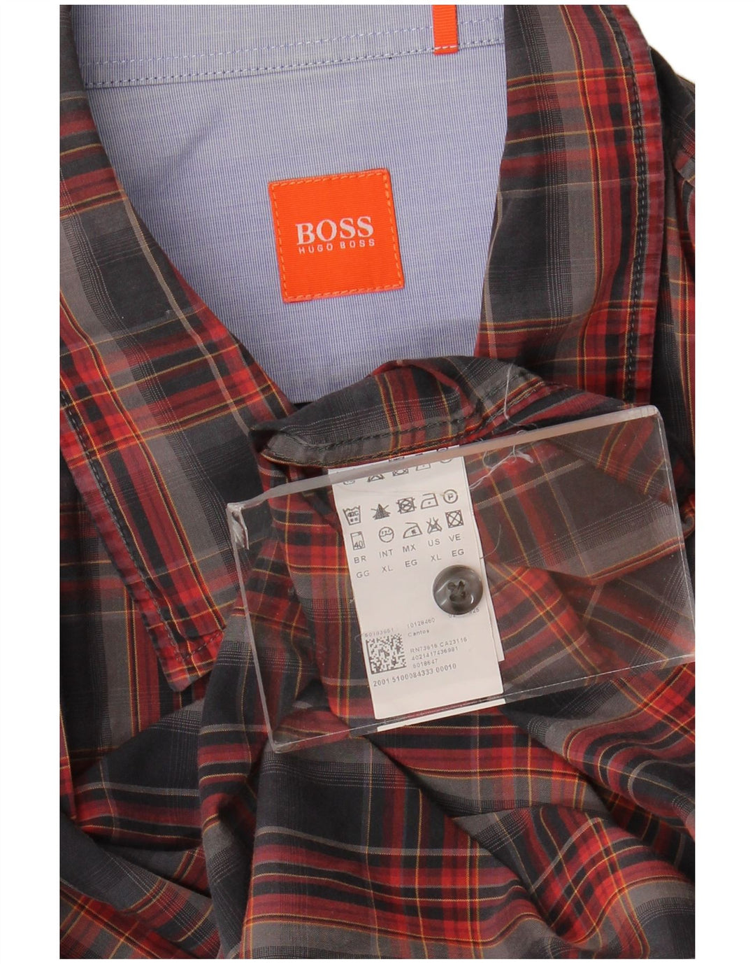 Hugo Boss Mens Shirt XL Multicoloured Check