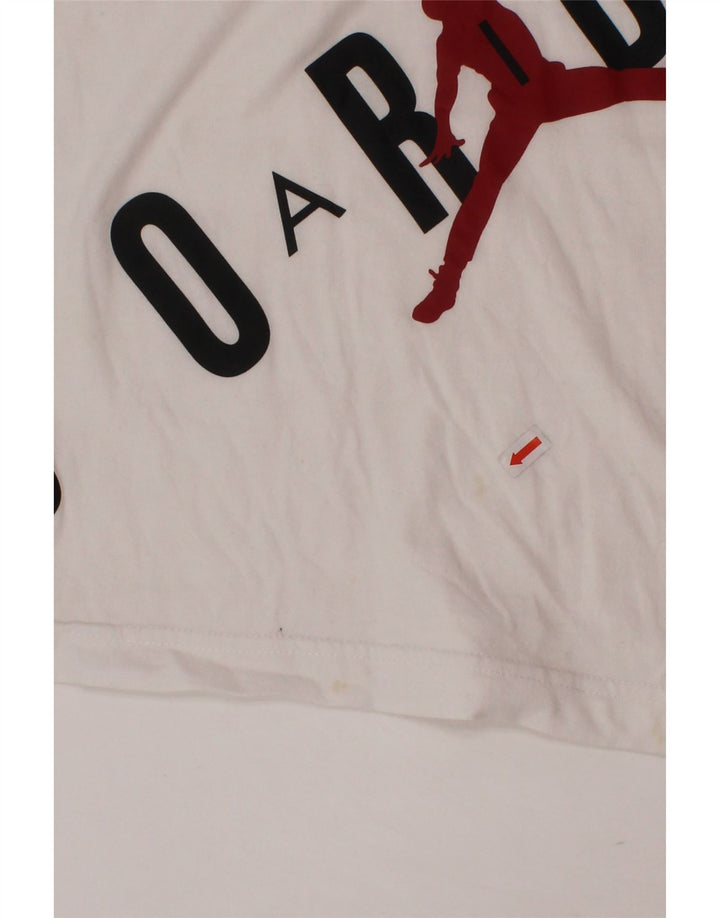 JORDAN Boys Graphic T-Shirt Top 10-11 Years Medium White