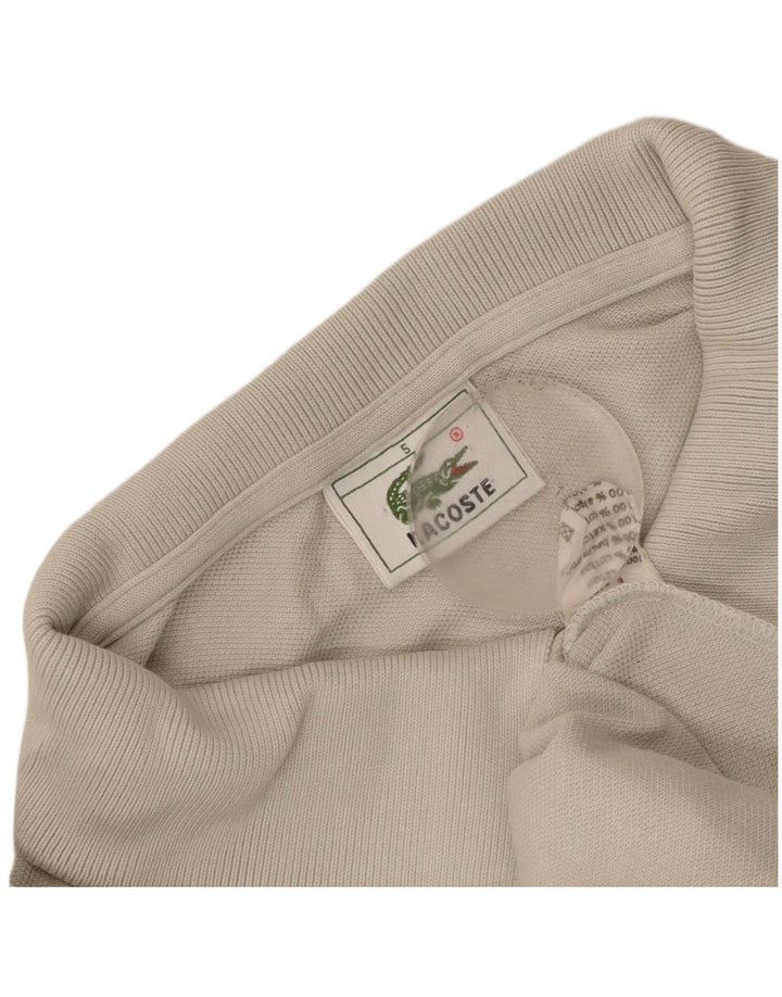 Lacoste Mens Polo Shirt Size 5 Large Grey Cotton