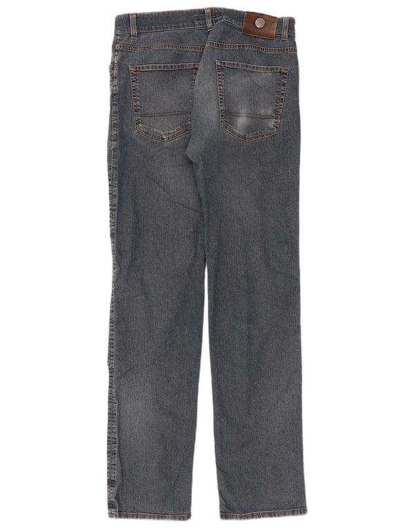 Trussardi Damen Straight Jeans W32 L32 Blau