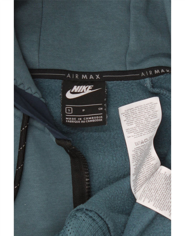 Nike Hættetrøje med lynlås til mænd, lille blå Colourblock Polyester