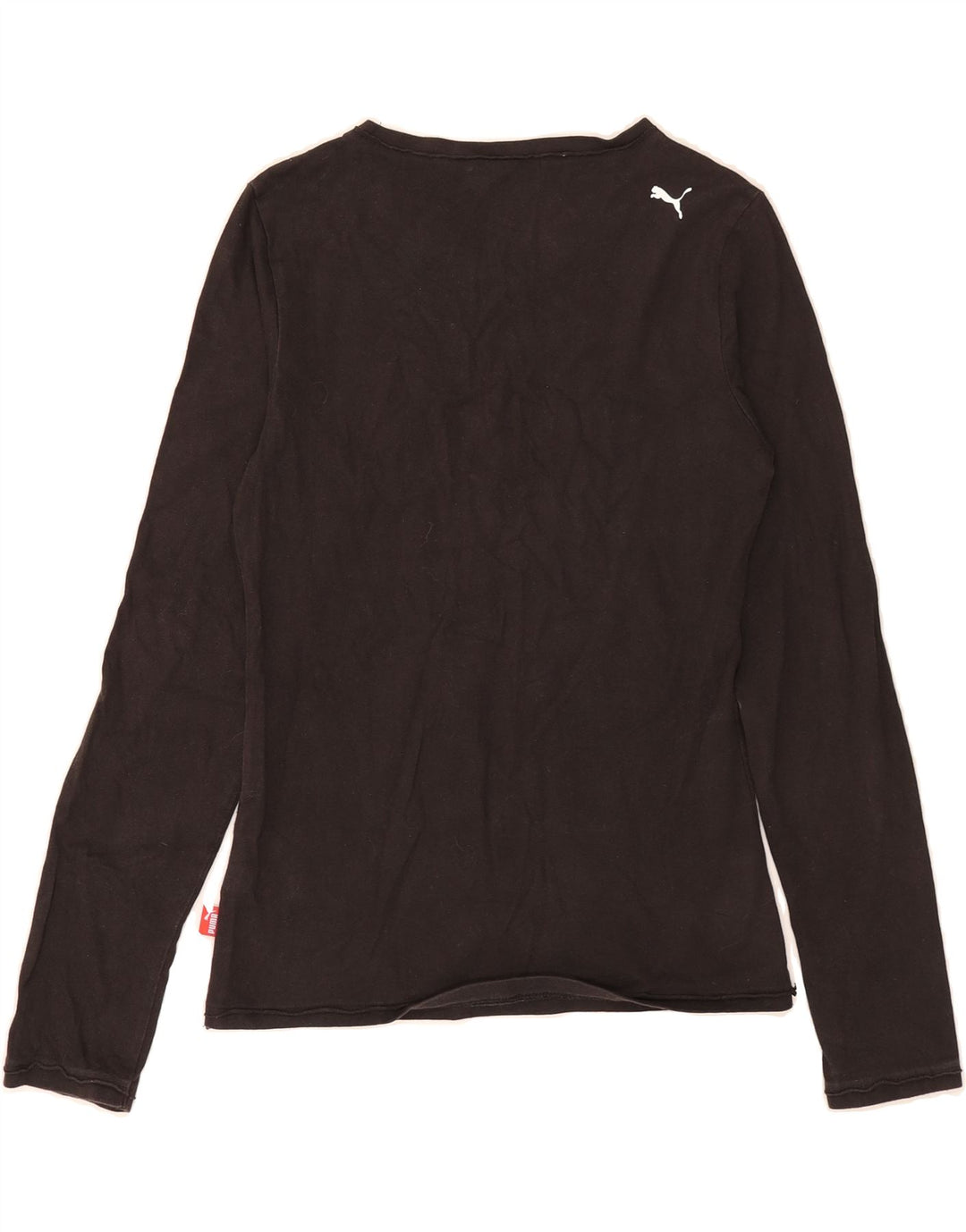 PUMA Womens Graphic Top Long Sleeve UK 12 Medium  Black Cotton Vintage Puma and Second-Hand Puma from Messina Hembry 