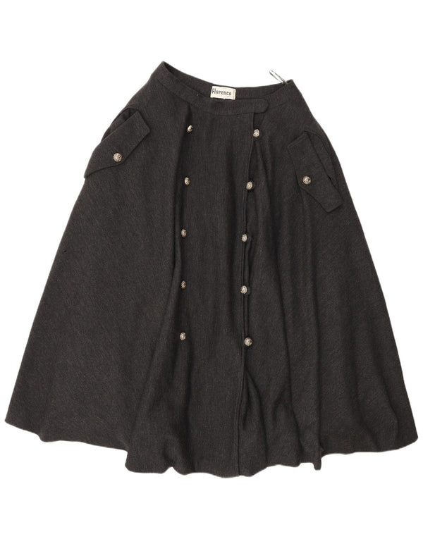Florence Womens High Waist Flared Skirt W26 Small Grey