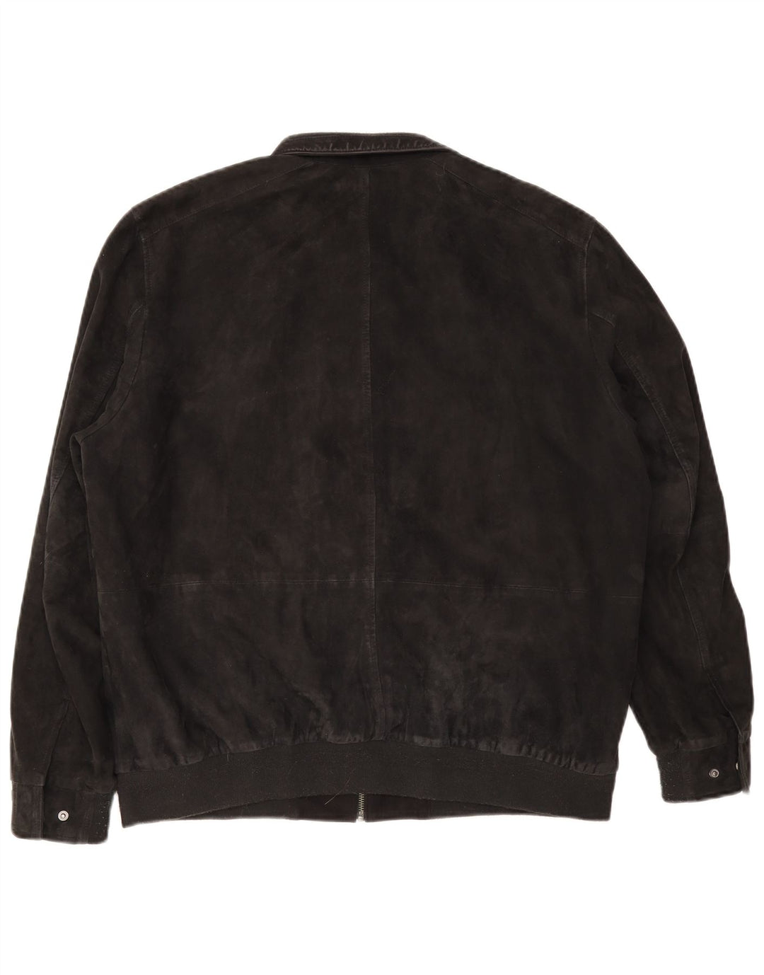 Christian Berg Herre Bomber Ruskindsjakke UK 38 Medium Navy Blue Ruskind