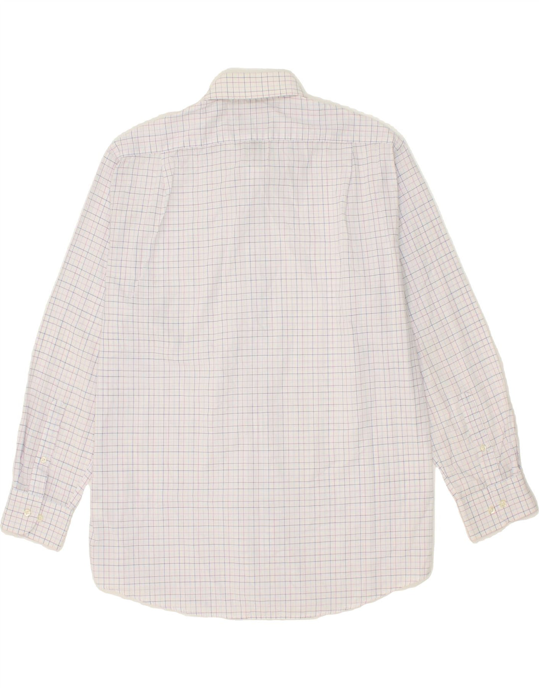 DOCKERS Mens Fitted Shirt Size 16-16 1/2 Large White Check Cotton Vintage Dockers and Second-Hand Dockers from Messina Hembry 