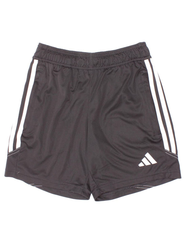 Pantaloncini sportivi Adidas Aeroready da ragazzo 9-10 anni in poliestere nero