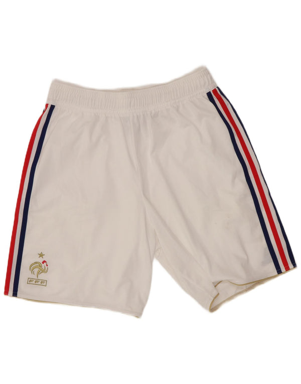 Adidas Mens Federation Francaise De Rugby Sport Shorts Medio Blanco