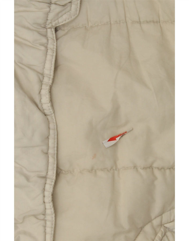 Gas Veste matelassée à capuche pour femme IT 44 Medium Off White Polyamide