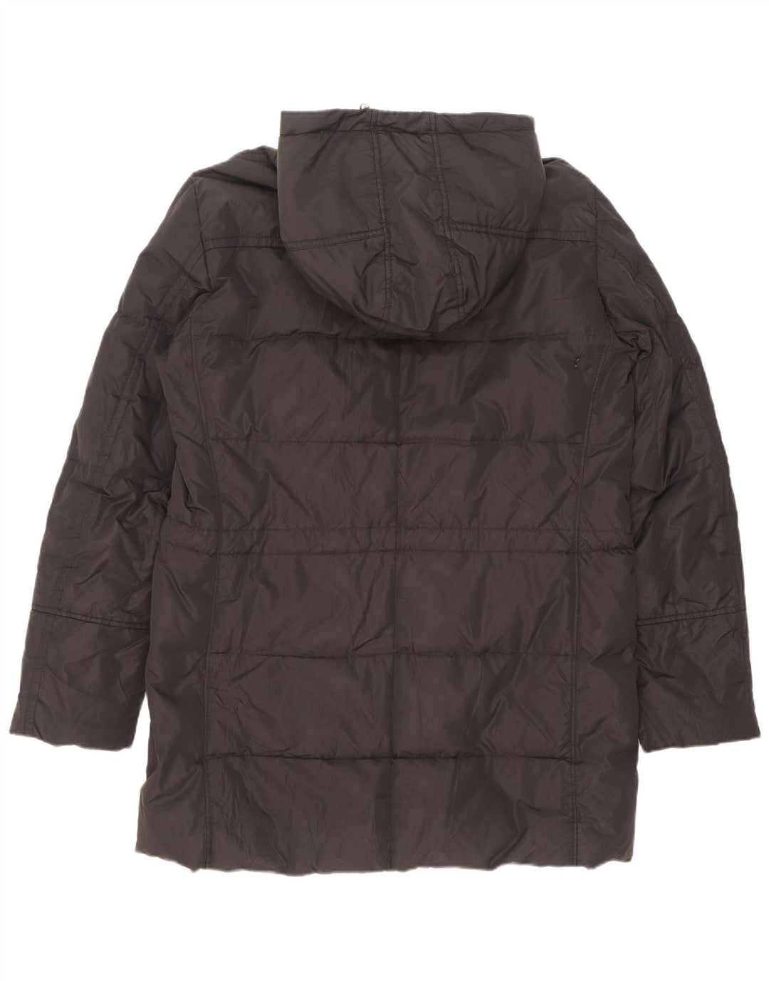 PEUTEREY Mens Hooded Padded Coat UK 40 Large Black Polyester