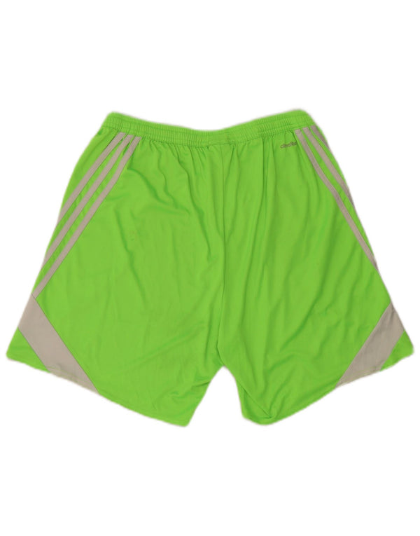 Adidas Mens Regular Fit Sport Shorts Large W27 L7 Green Colourblock Sports