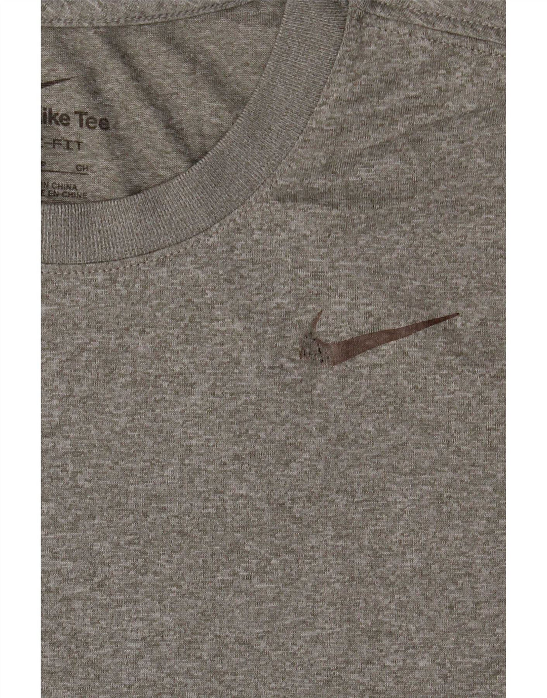 Nike Mens Dri Fit T-Shirt Top Small Grey Flecked Polyester
