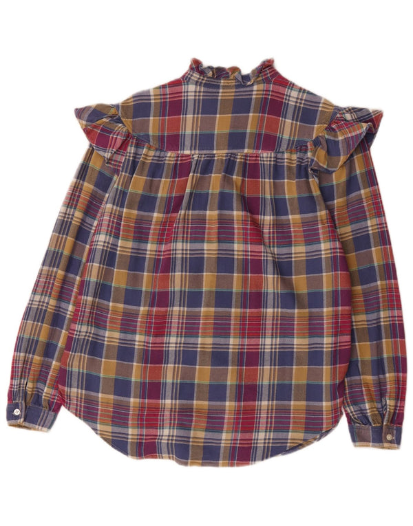 Polo Ralph Lauren - Camisa con volantes para mujer, talla 10, talla grande, multicolor