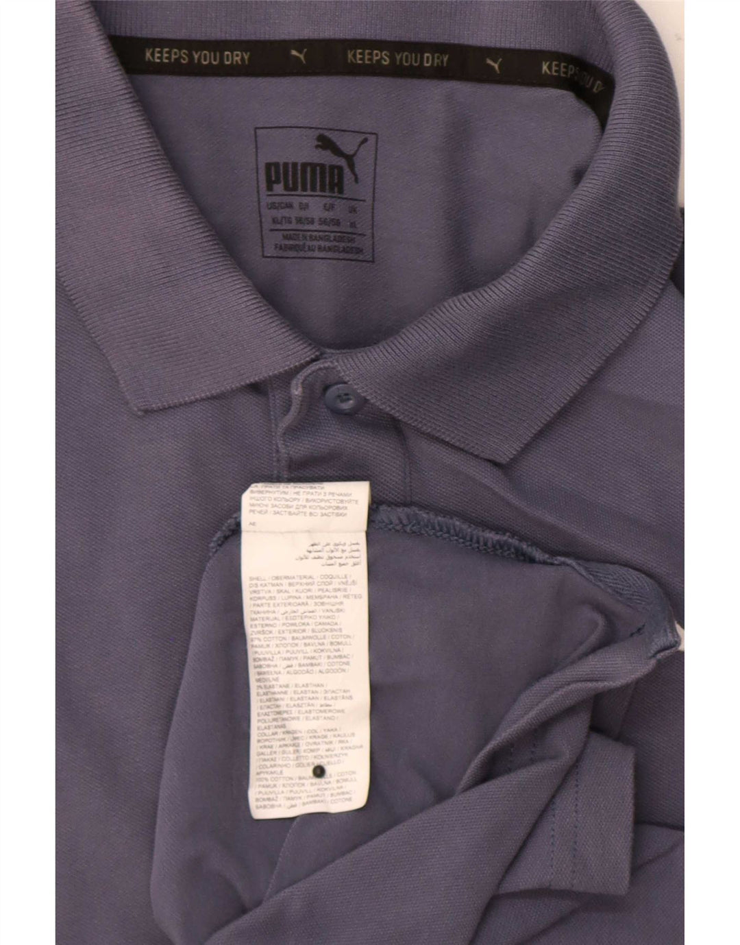 Puma Polo Homme XL Gris Coton