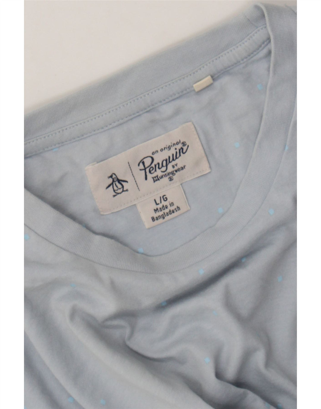 PENGUIN Mens T-Shirt Top Large Blue Cotton Vintage Penguin and Second-Hand Penguin from Messina Hembry 