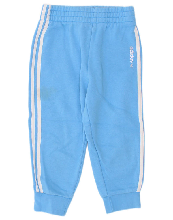 Pantaloni della tuta da ragazzo Adidas Joggers 3-4 anni in cotone blu