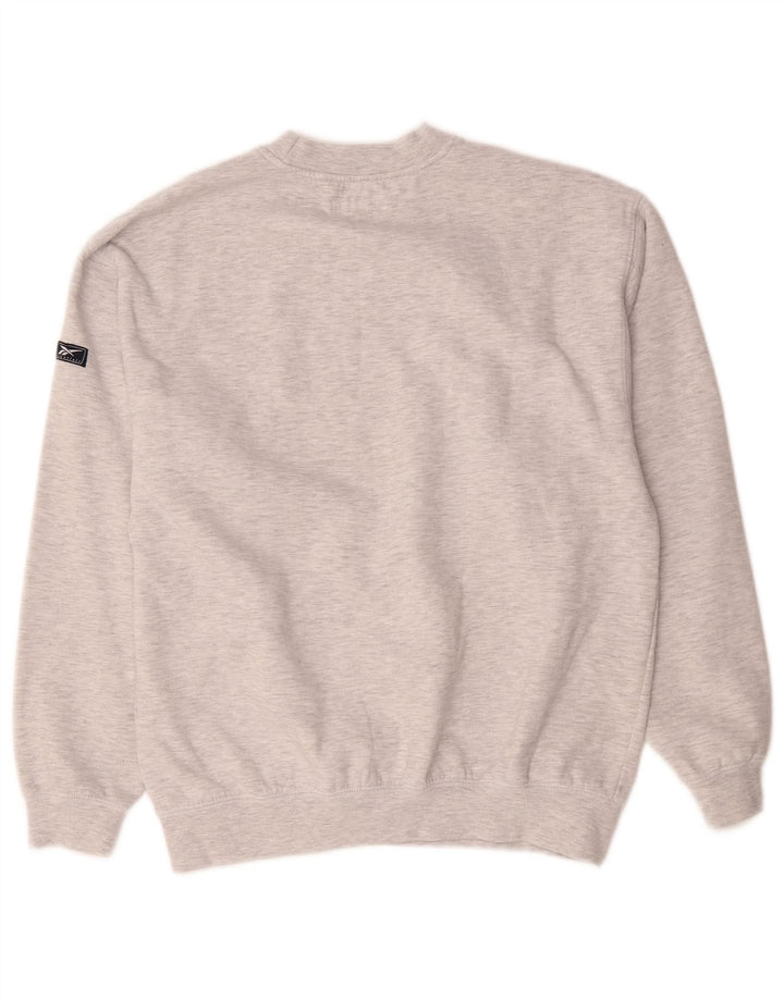 Reebok Sweatshirt til mænd, lille grå flækket polyester
