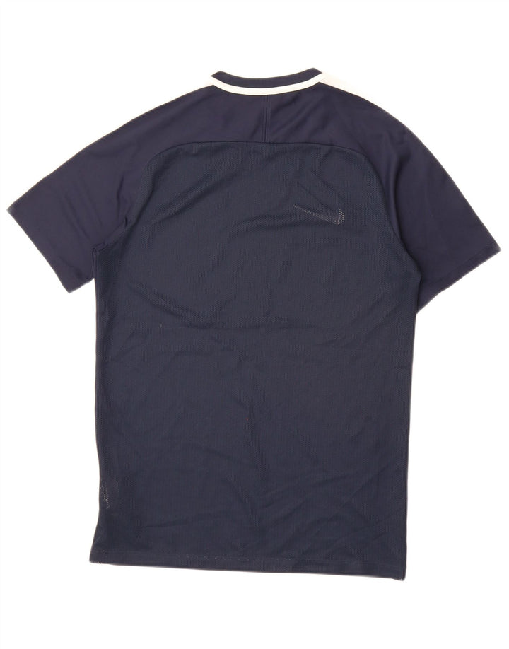 Nike Mens Dri Fit T-Shirt Top Small Navy Blue Polyester