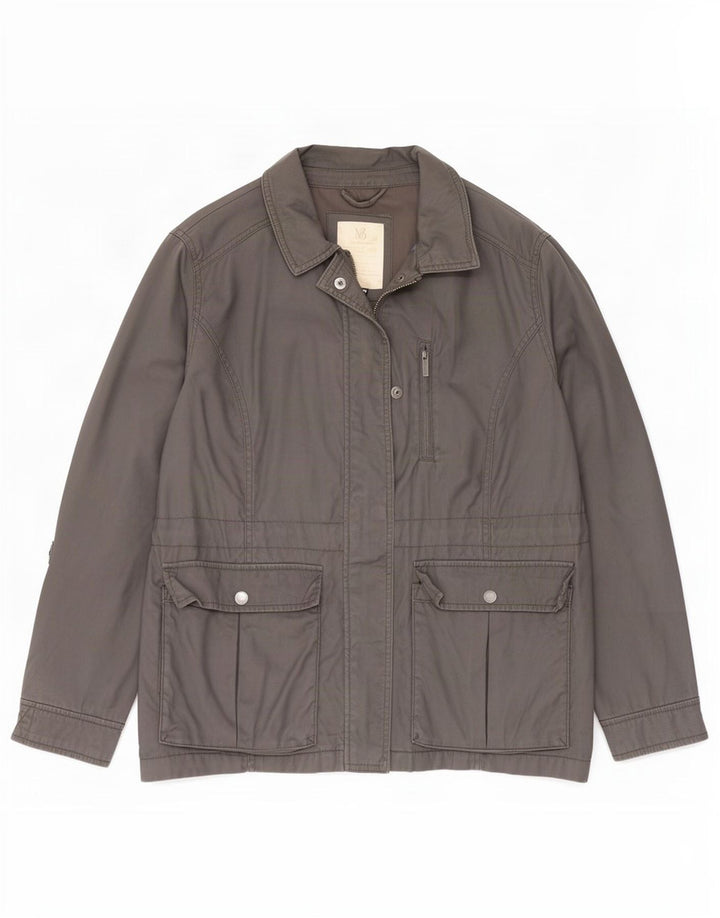 White Stuff Chaqueta utilitaria para mujer UK 44 Grande Algodón gris