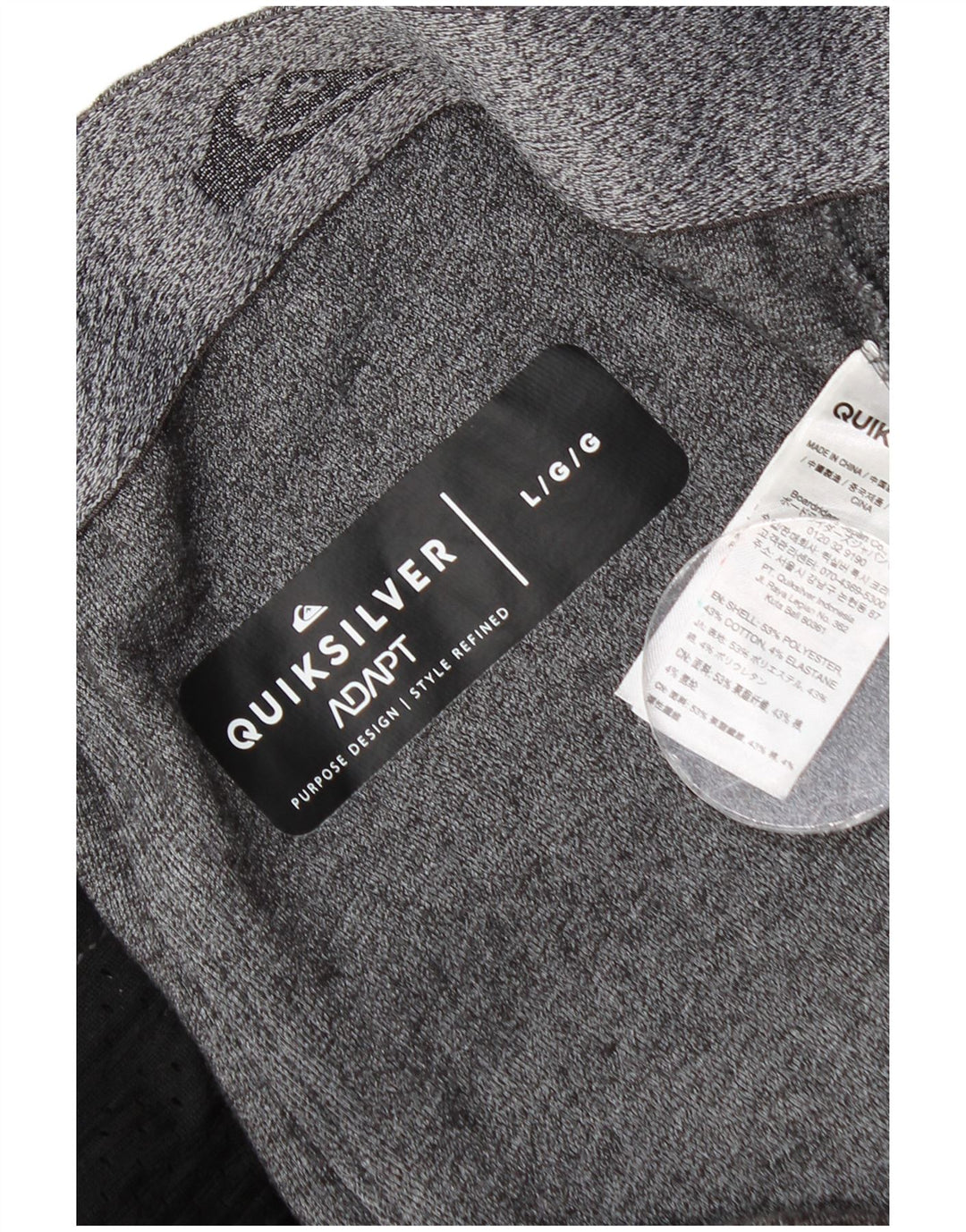 Quiksilver Mens Tracksuit Trousers Large Grey Flecked Polyester