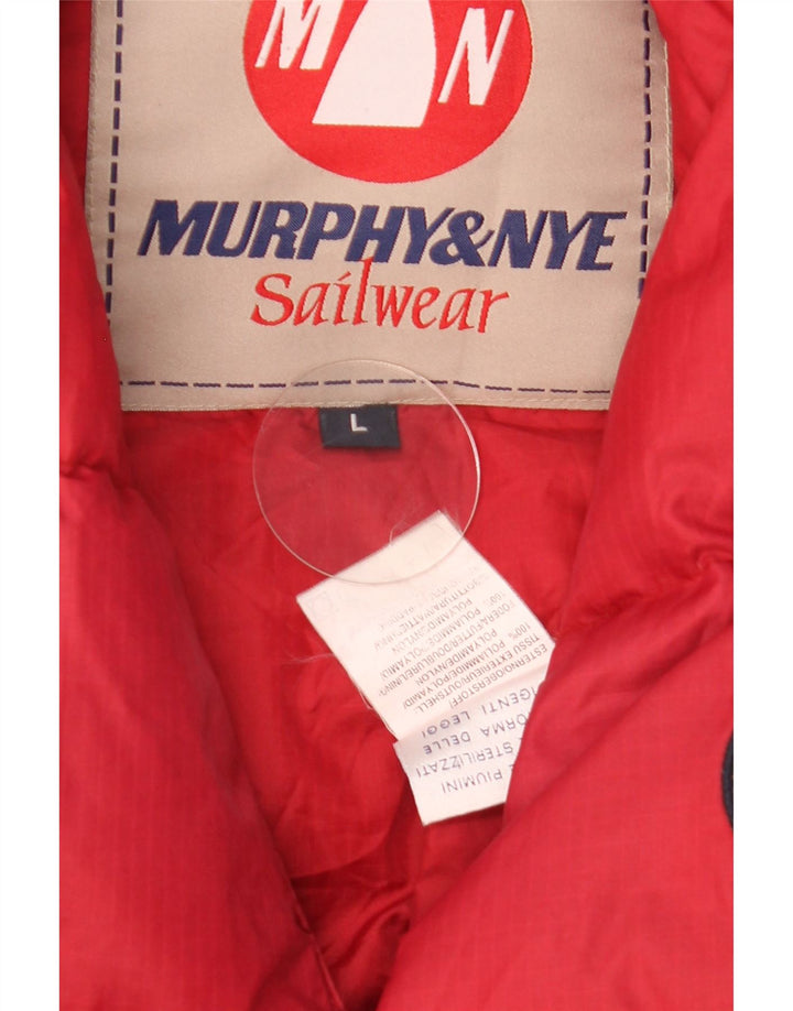 Murphy & Nye Mens Padded Gilet UK 40 Large Red Polyamide
