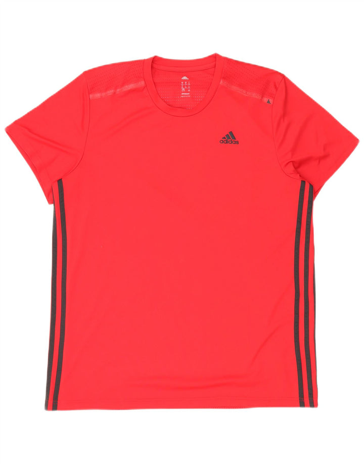 T-shirt Adidas Climacool da uomo XL rossa in poliestere