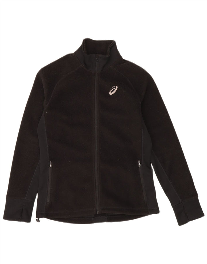 ASICS Fleecejakke til kvinder UK 10 Lille sort polyester