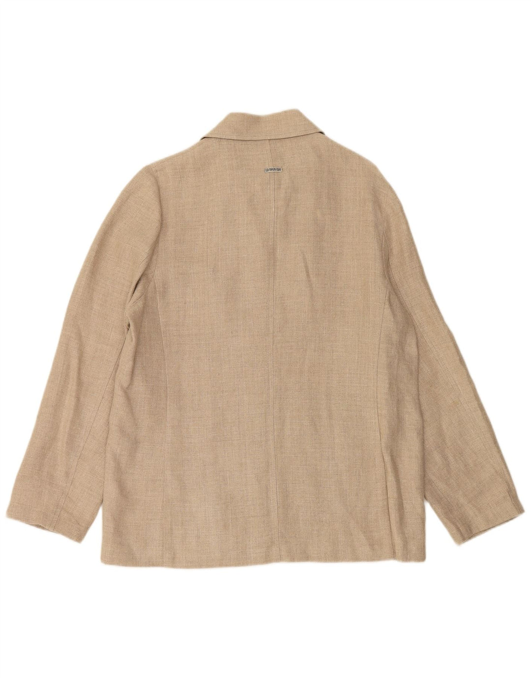 LES COPAINS Dame 4-knaps blazerjakke IT 46 Stor beige hør
