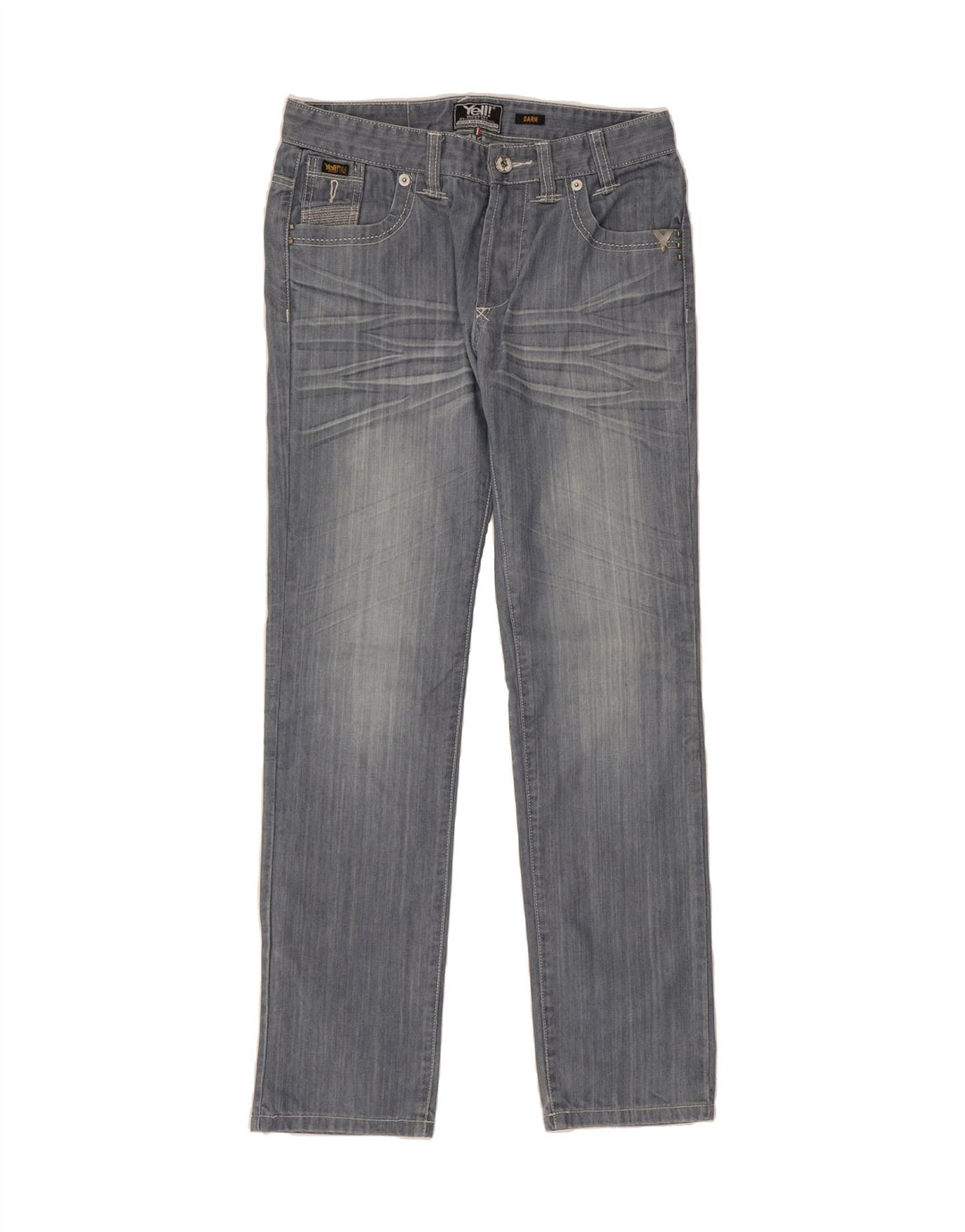 YELL! Mens Straight Jeans W32 L32 Blue Cotton Vintage Yell! and Second-Hand Yell! from Messina Hembry 