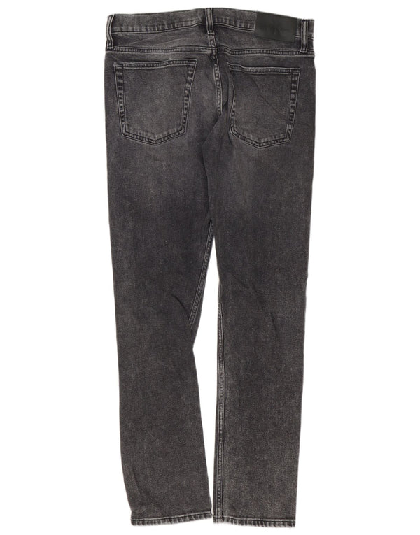 Calvin Klein Herre Slim Jeans W32 L32 Grå Bomuld