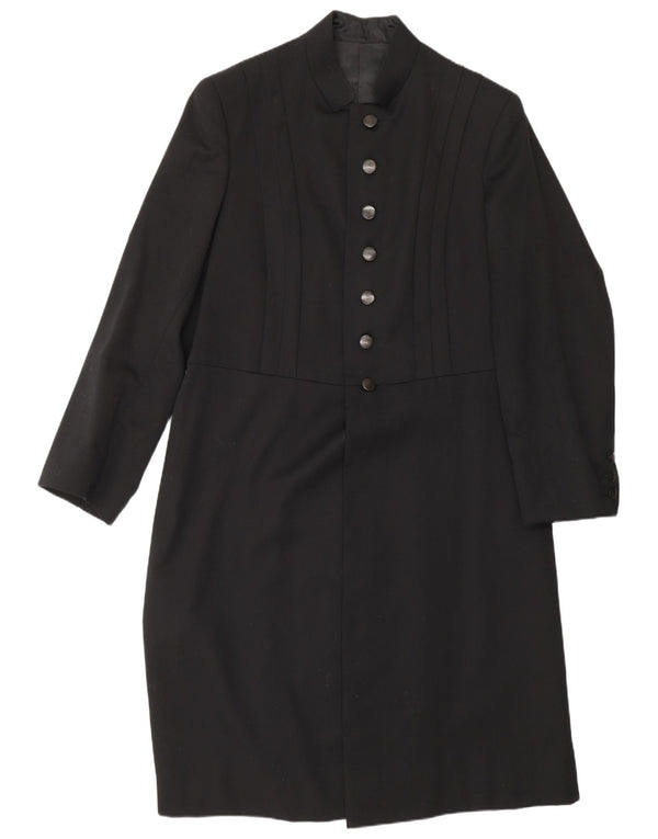 Jachetă vintage pentru bărbați cu frac pentru bărbați UK 38 Medium Black