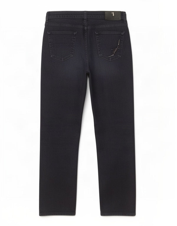 Trussardi Lige Jeans til kvinder W28 L30 Marineblå Bomuld