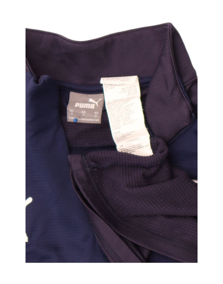 Puma Haut de Survêtement Graphic Pullover Homme Bleu Marine Colorblock