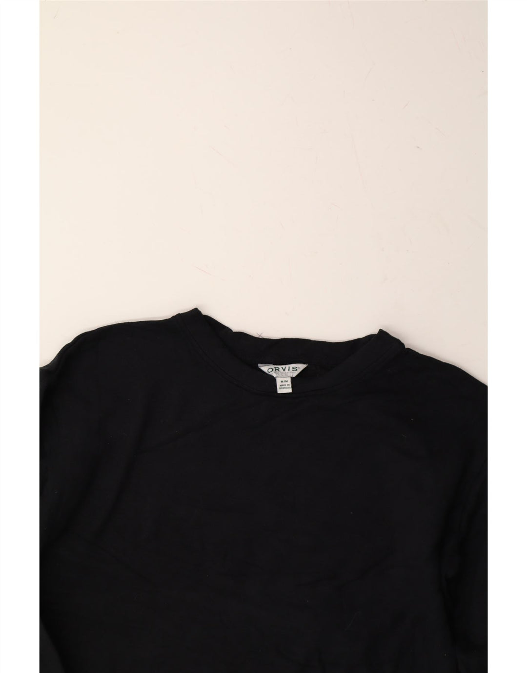 ORVIS Womens Sweatshirt Jumper UK 14 Medium Black Modal Vintage Orvis and Second-Hand Orvis from Messina Hembry 