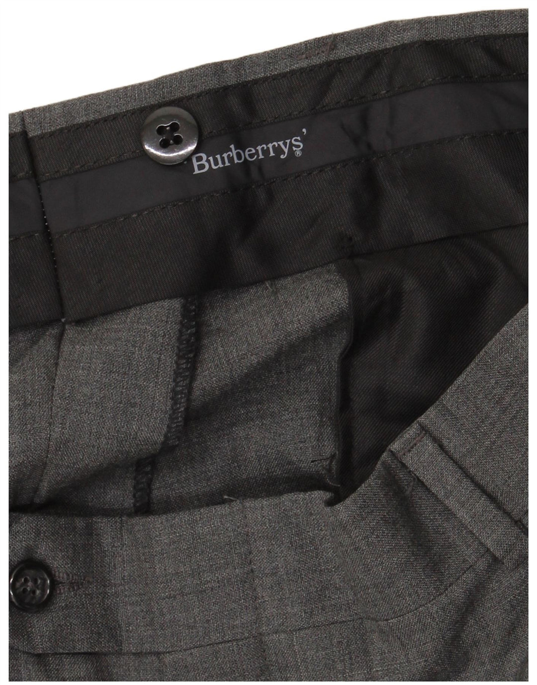 Burberrys Mens Pegged Suit Trousers W36 L31 Grey