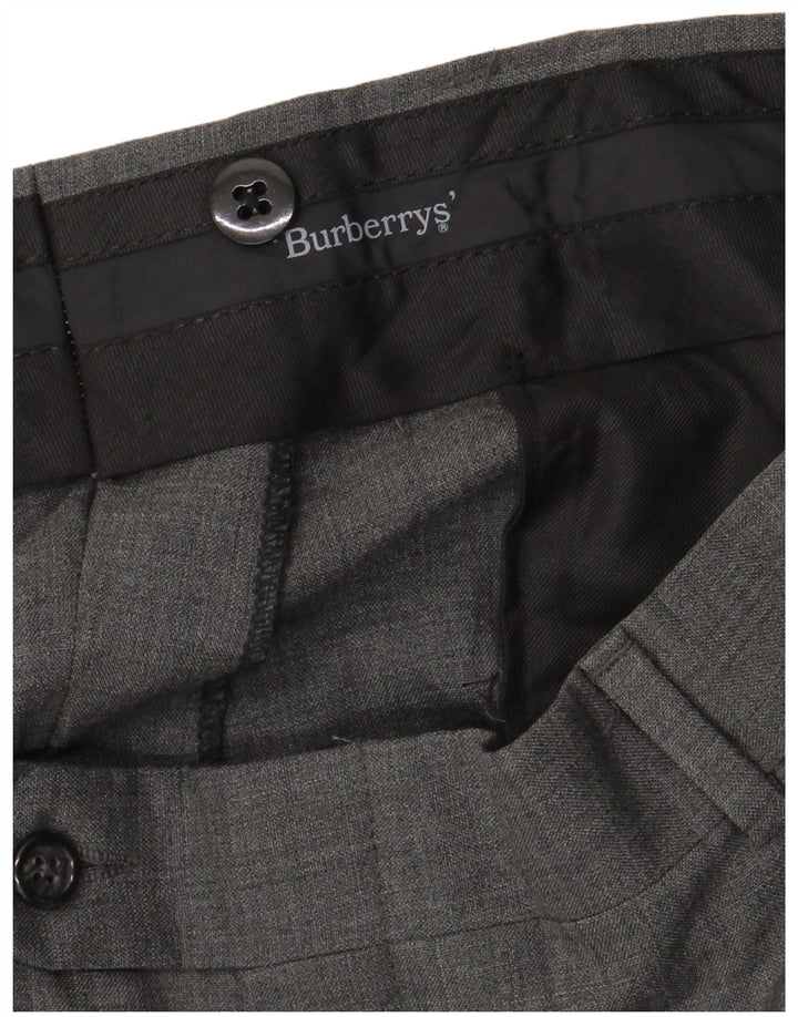 Burberrys Mens Pegged Suit Trousers W36 L31 Grey