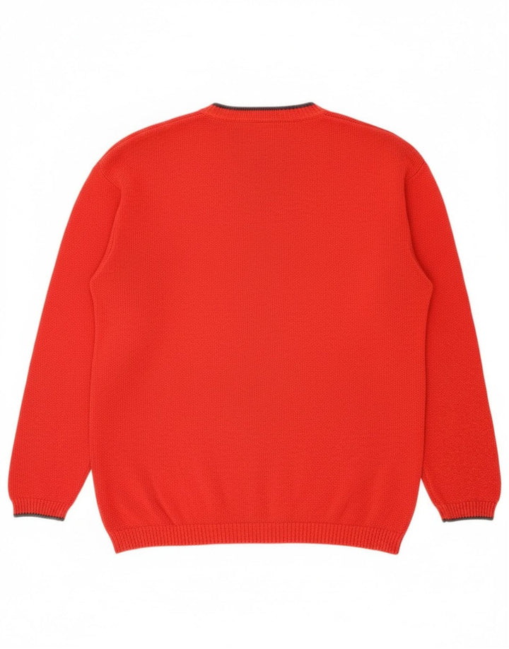 Levi's Mens Crew Neck Jumper Sweater XL Red Cotton