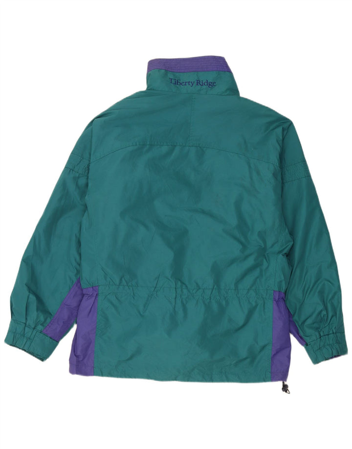 Columbia Womens Oversized Reversible Jacket UK 14 Medium Green Colourblock