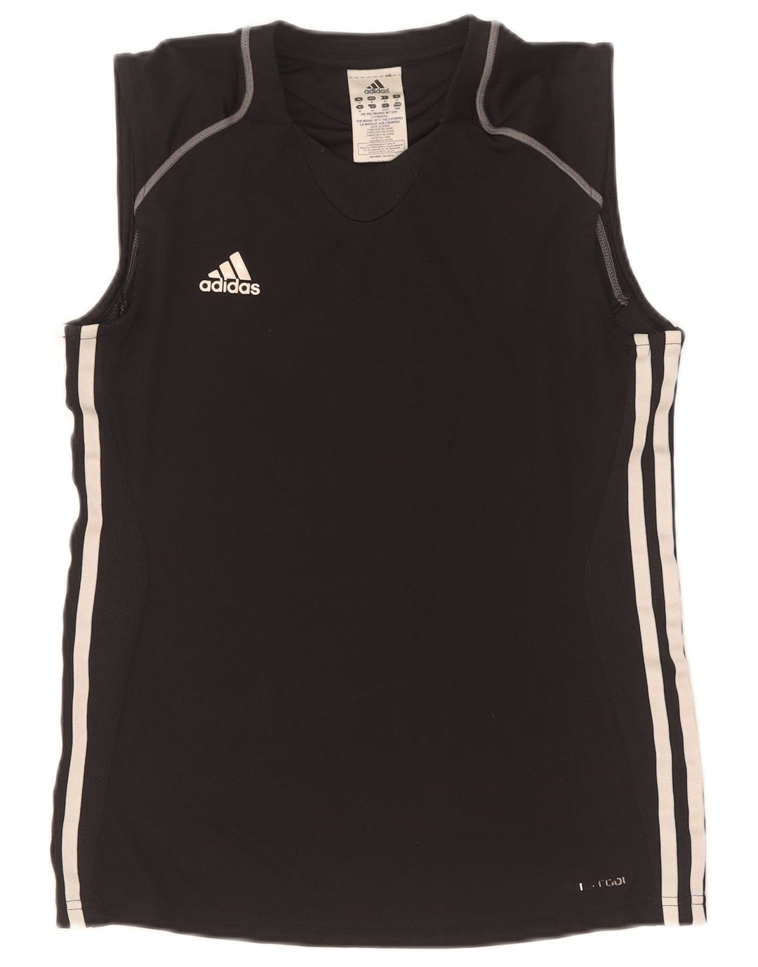 Adidas Womens Climacool Vest Top UK 14 Medium Black Polyester