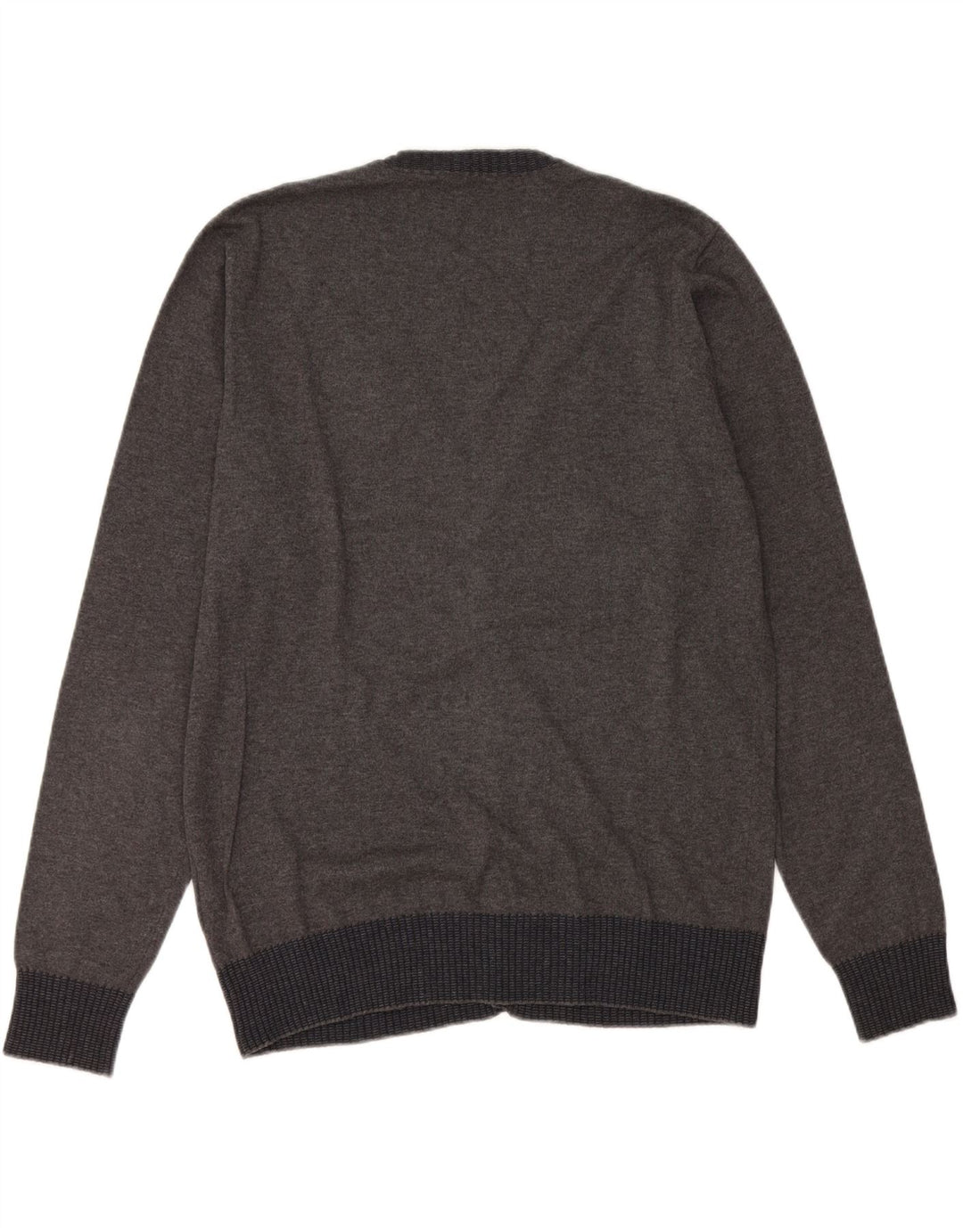 GAS Mens Cardigan Sweater XL Grey Cotton Vintage Gas and Second-Hand Gas from Messina Hembry 