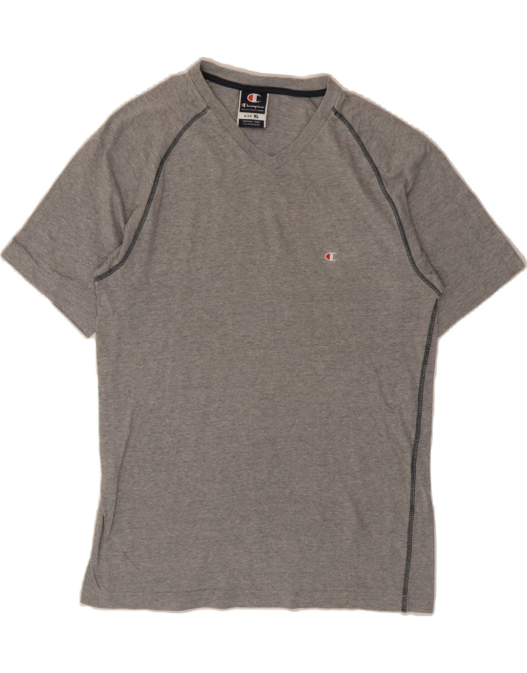 CHAMPION Mens T-Shirt Top XL Grey Cotton Vintage Champion and Second-Hand Champion from Messina Hembry 