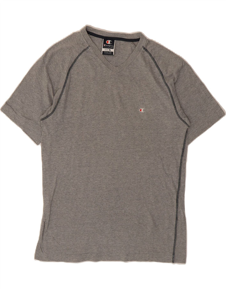 CHAMPION Mens T-Shirt Top XL Grey Cotton Vintage Champion and Second-Hand Champion from Messina Hembry 