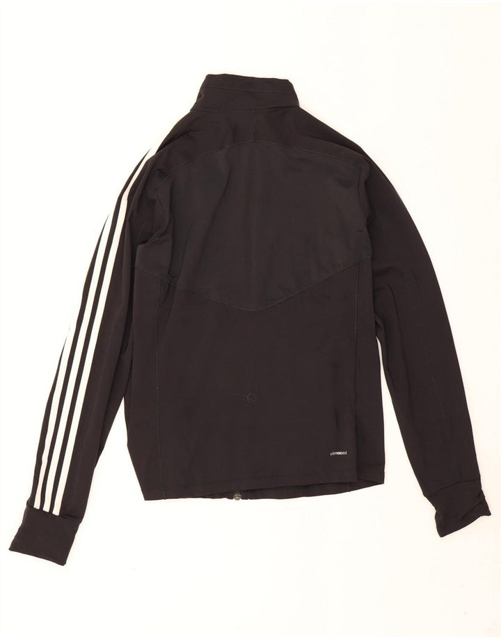 Adidas Womens Climacool Tracksuit Top Jacket UK 8/10 Small Black Nylon
