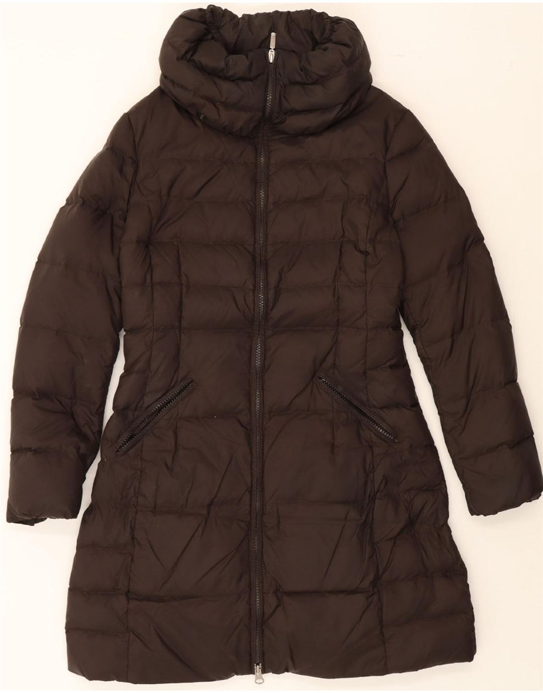 BENETTON Womens Padded Coat IT 48 XL Brown Polyamide Vintage Benetton and Second-Hand Benetton from Messina Hembry 